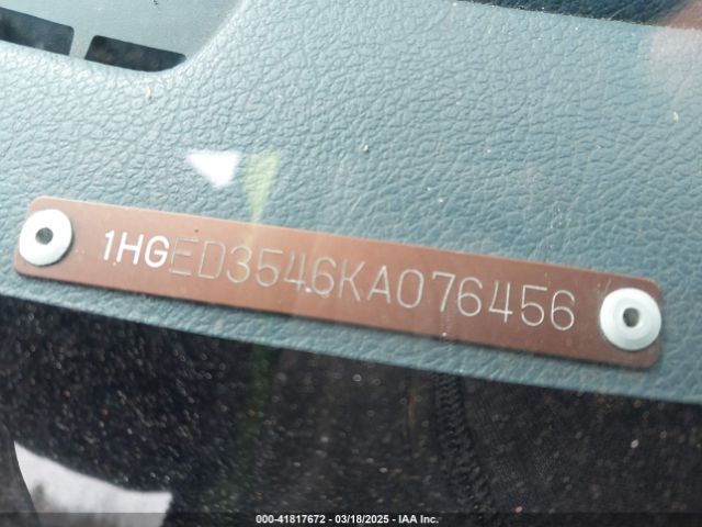 1989 HONDA CIVIC 1HGED3546KA076456 Photo 8