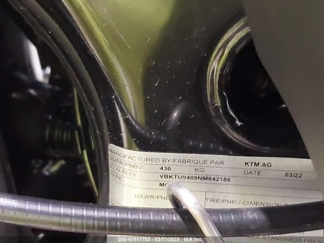 2022 KTM 890 VBKTU9409NM842186 Photo 9
