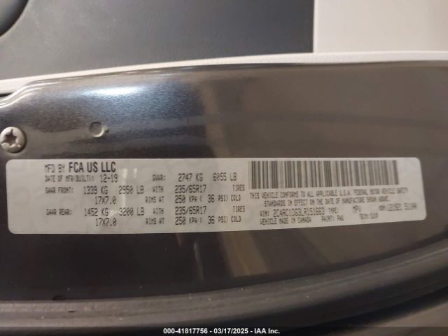 2C4RC1DG3LR151663 Chrysler Voyager Lxi