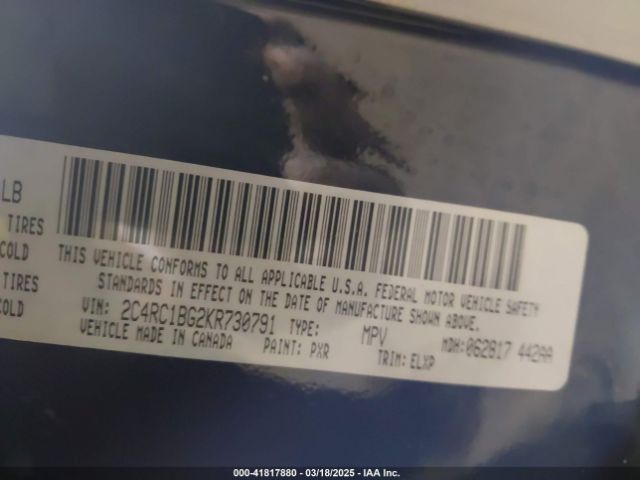2C4RC1BG2KR730791 Chrysler Pacifica Touring L