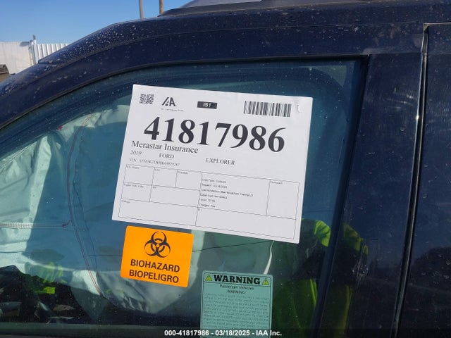 1FM5K7D8XKGB29247 Ford EXPLORER XLT