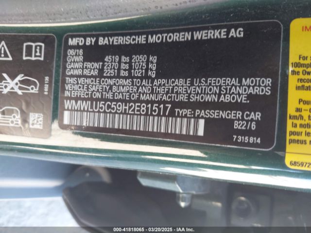 2017 MINI CLUBMAN WMWLU5C59H2E81517 Photo 8