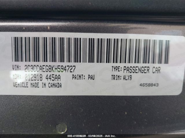 2C3CCAEG8KH594727 Chrysler 300 Limited
