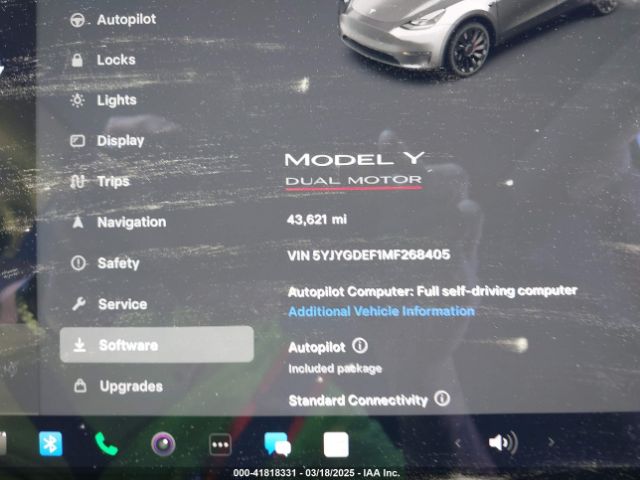 5YJYGDEF1MF268405 Tesla Model Y Performance Dual Motor All-wheel Drive