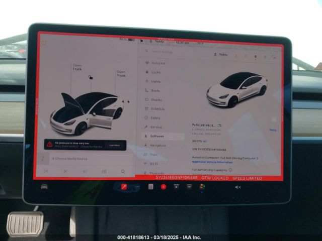 2022 TESLA MODEL 3 5YJ3E1EB3NF106448 Photo 6