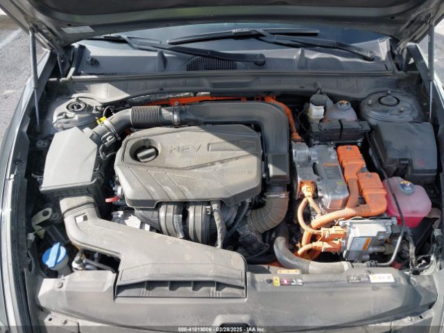 KMHL24JJ7PA075333 Hyundai Sonata Hybrid Blue