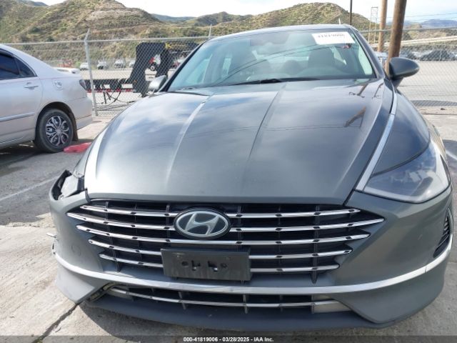KMHL24JJ7PA075333 Hyundai Sonata Hybrid Blue