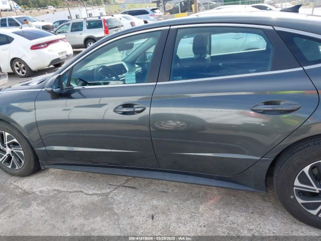 KMHL24JJ7PA075333 Hyundai Sonata Hybrid Blue