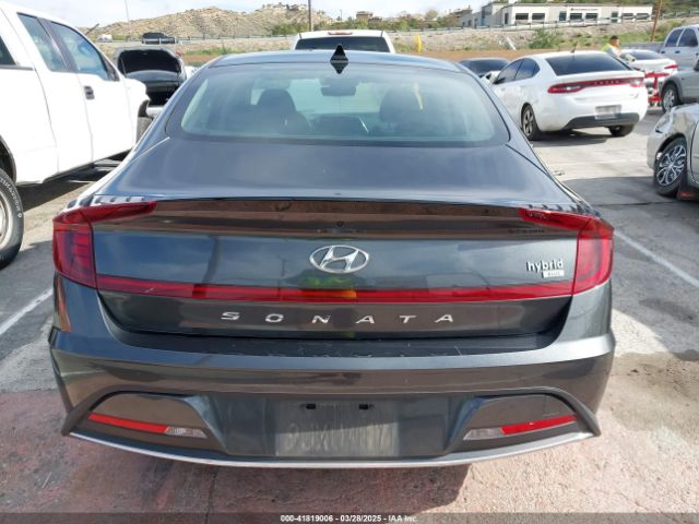 KMHL24JJ7PA075333 Hyundai Sonata Hybrid Blue