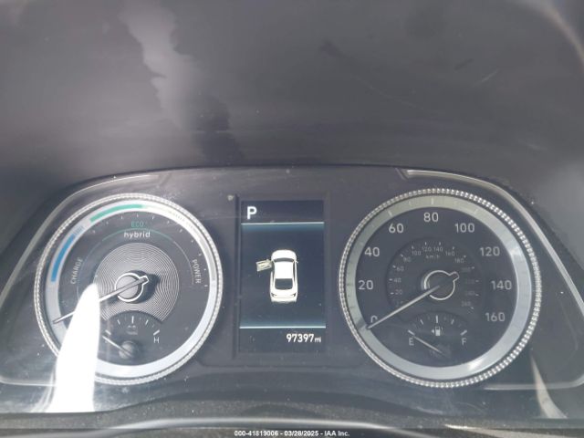 KMHL24JJ7PA075333 Hyundai Sonata Hybrid Blue