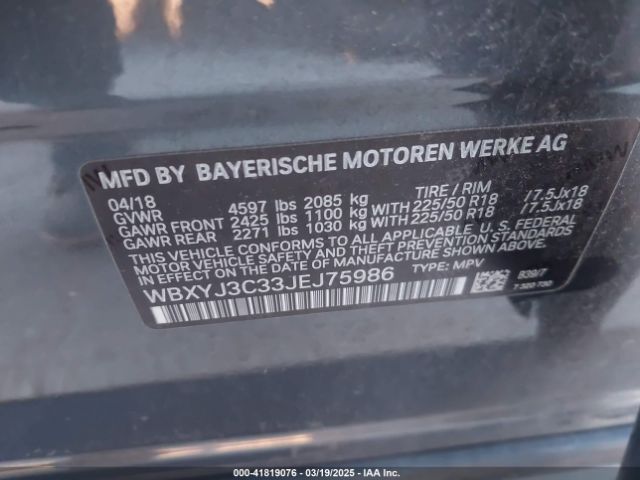 WBXYJ3C33JEJ75986 BMW X2 Sdrive28i
