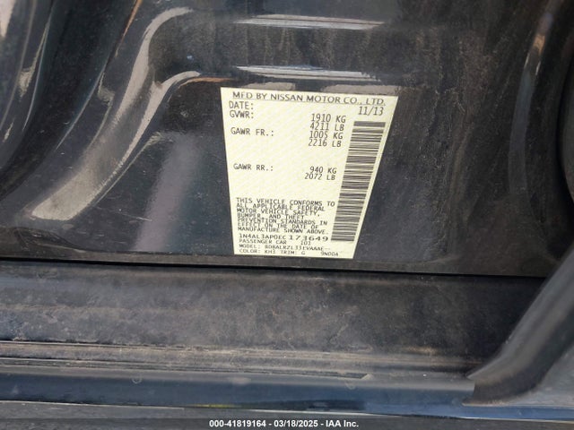 1N4AL3AP0EC173649 Nissan Altima 2.5 S