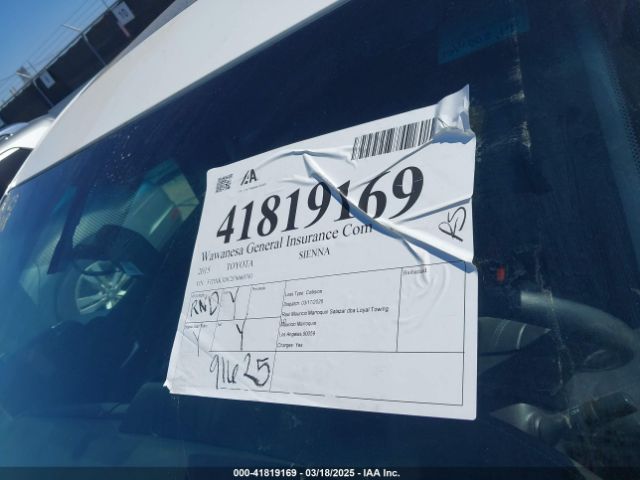 5TDXK3DC2FS660741 Toyota Sienna Se 8 Passenger