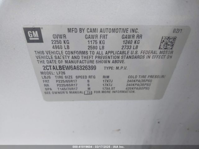 2010 GMC TERRAIN 2CTALBEW6A6326399 Photo 8
