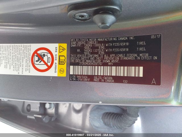 2T2BZMCA5HC097767 Lexus RX 350
