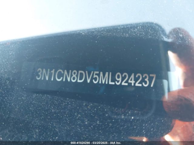 3N1CN8DV5ML924237 Nissan Versa S Xtronic Cvt