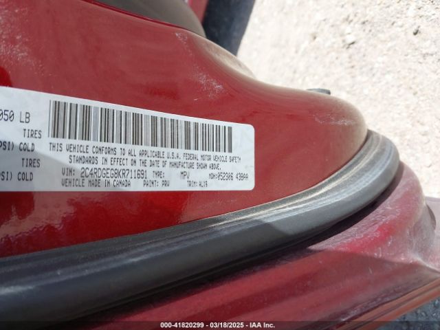 2C4RDGEG8KR711691 Dodge Grand Caravan Gt