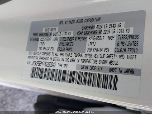 JM3KFBBM7P0285042 Mazda Cx-5 2.5 S Select