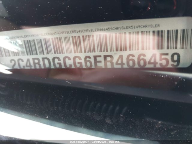 2C4RDGCG6ER466459 Dodge Grand Caravan Sxt 30th Anniversary