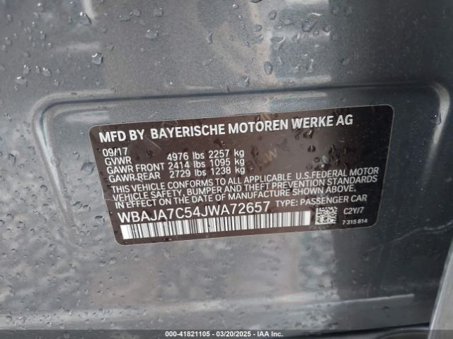 WBAJA7C54JWA72657 BMW 530i Xdrive