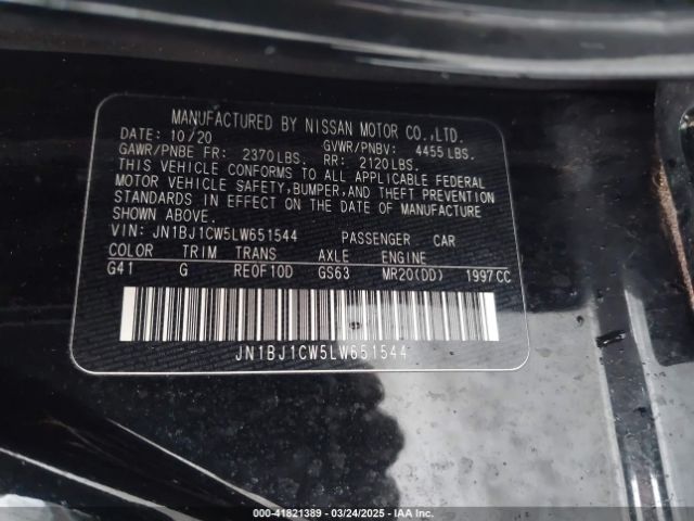 JN1BJ1CW5LW651544 Nissan Rogue Sport Sv Awd Xtronic Cvt