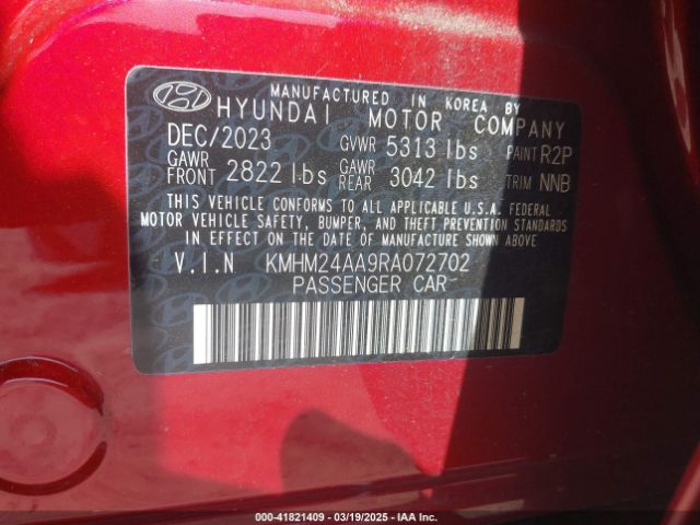 2024 HYUNDAI IONIQ 6 KMHM24AA9RA072702 Photo 8