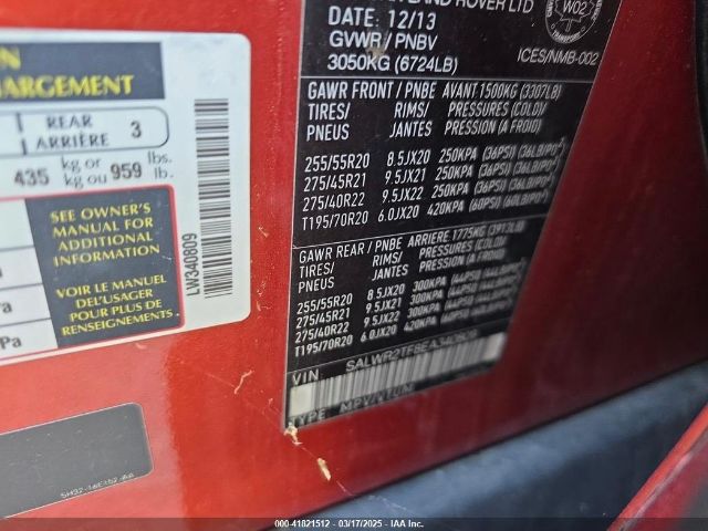 SALWR2TF8EA340809 Land Rover Range Rover Sport Sc