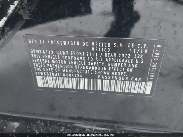 2020 VOLKSWAGEN JETTA 3VWCB7BU9LM004224 Photo 8
