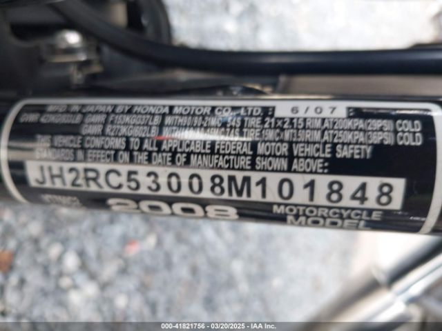2008 HONDA VT750 JH2RC53008M101848 Photo 9