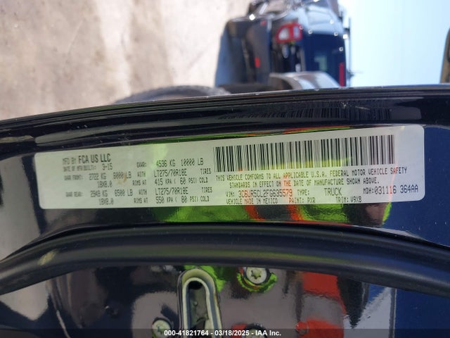 3C6UR5CL2FG635579 RAM 2500 Tradesman