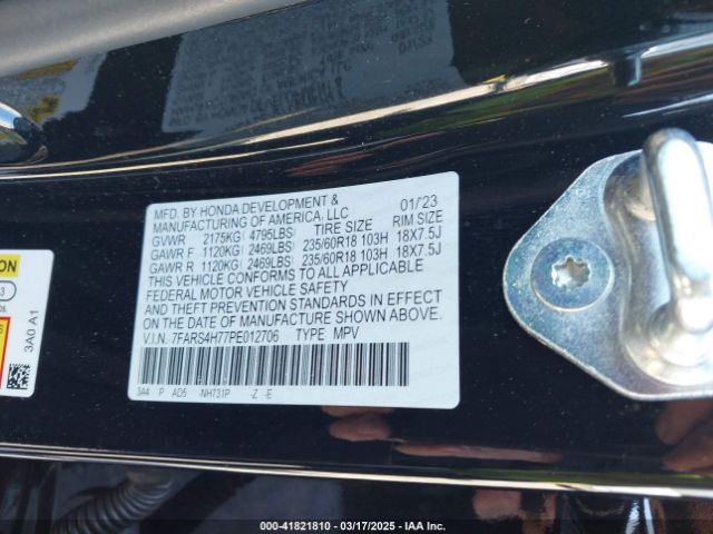 7FARS4H77PE012706 Honda Cr-v Ex-l Awd