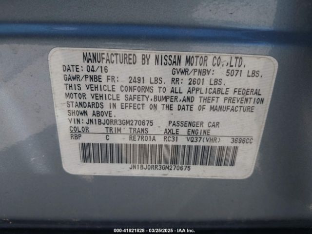 JN1BJ0RR3GM270675 Infiniti QX50