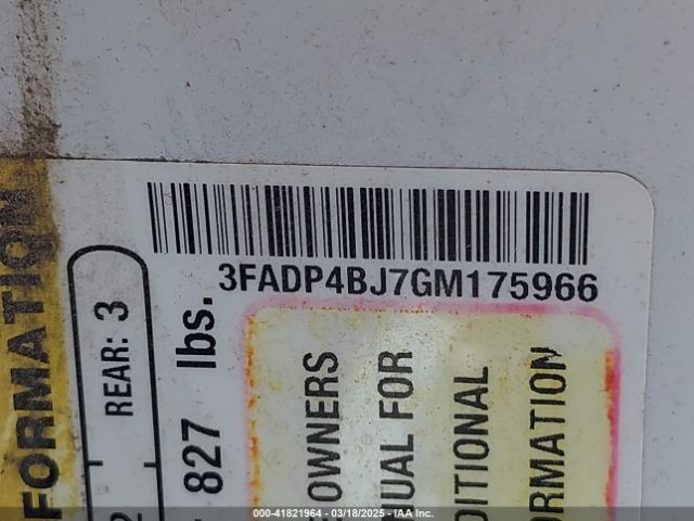 3FADP4BJ7GM175966 Ford FIESTA SE