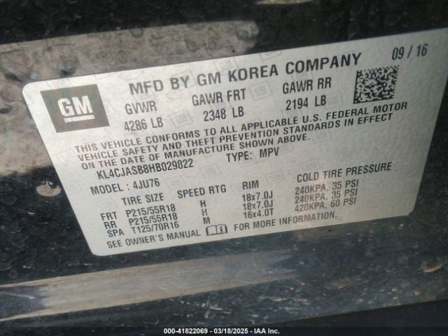 KL4CJASB8HB029822 Buick Encore Preferred