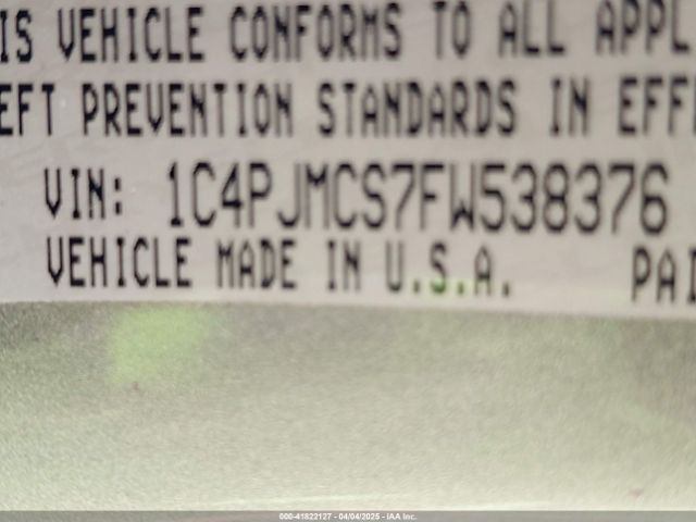 1C4PJMCS7FW538376 Jeep Cherokee Latitude