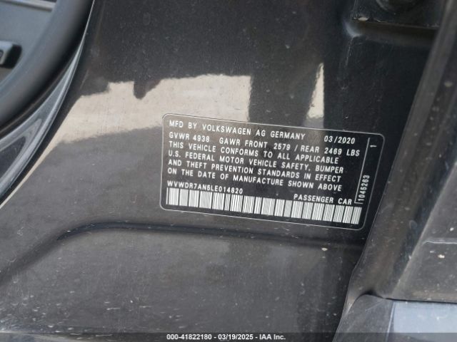 2020 VOLKSWAGEN ARTEON WVWDR7AN5LE014820 Photo 8