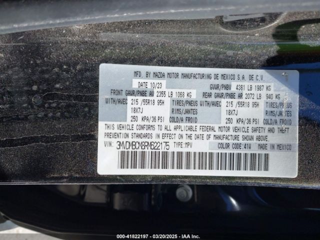 3MVDMBCM8RM622175 Mazda Cx-30 2.5 S Preferred Package
