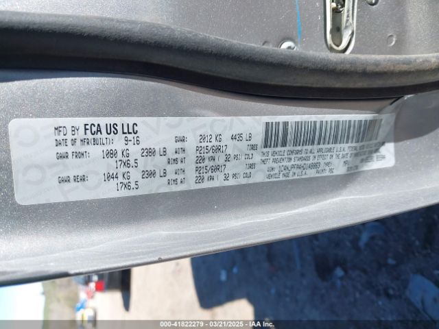 1C4NJPFA4HD148863 Jeep Patriot Latitude Fwd