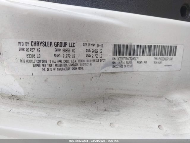 2012 FIAT 500 3C3CFFAR4CT206171 Photo 8