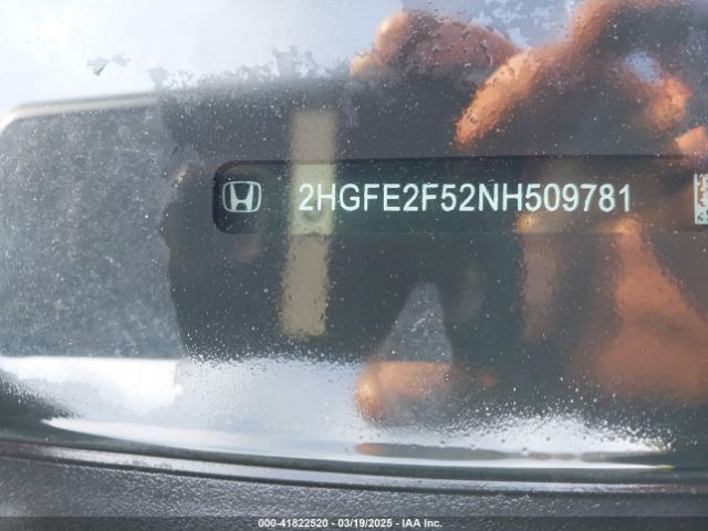 2022 HONDA CIVIC 2HGFE2F52NH509781 Photo 8