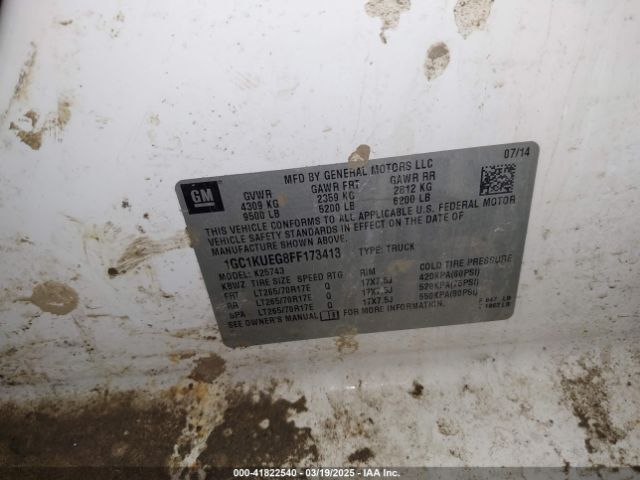 1GC1KUEG8FF173413 Chevrolet Silverado 2500hd Wt