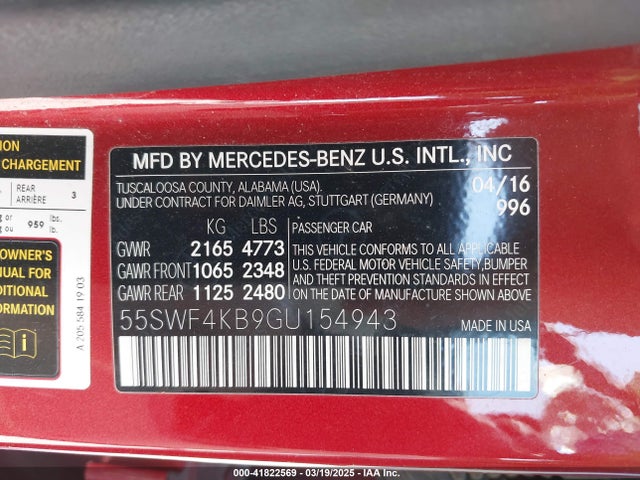 55SWF4KB9GU154943 Mercedes-Benz C 300 4matic/luxury 4matic/sport 4matic