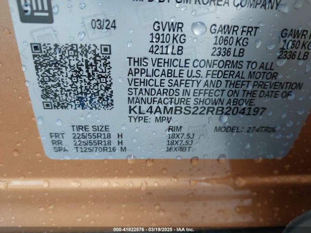 KL4AMBS22RB204197 Buick Encore Gx Preferred Fwd