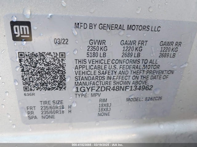 2022 CADILLAC XT4 1GYFZDR48NF134962 Photo 8
