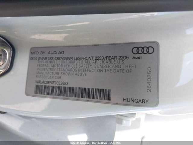 2015 AUDI A3 WAUACGFF0F1033693 Photo 8