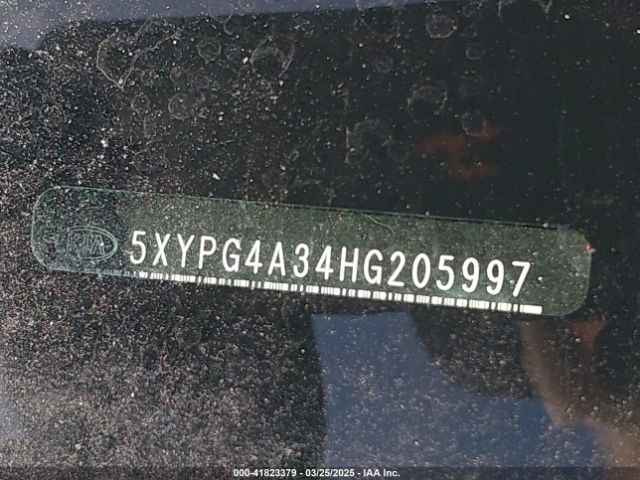 5XYPG4A34HG205997 KIA Sorento 2.4l Lx