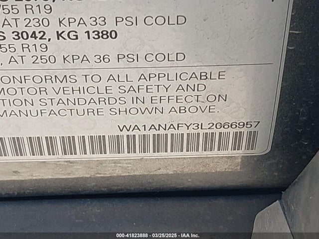2020 AUDI Q5 WA1ANAFY3L2066957 Photo 8