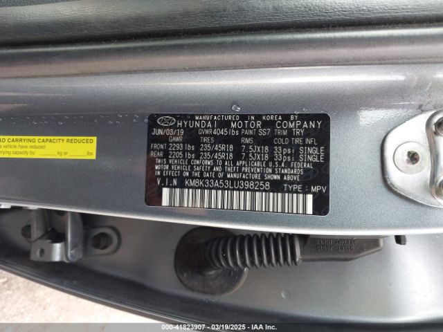KM8K33A53LU398258 Hyundai Kona Limited