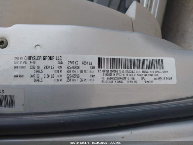 2010 CHRYSLER TOWN & COUNTRY 2A4RR5D18AR466614 Photo 8