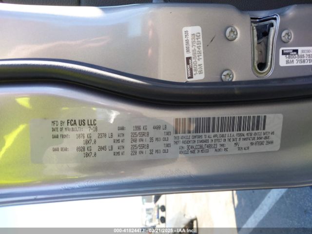 3C4NJCCB6JT489123 Jeep Compass Limited Fwd